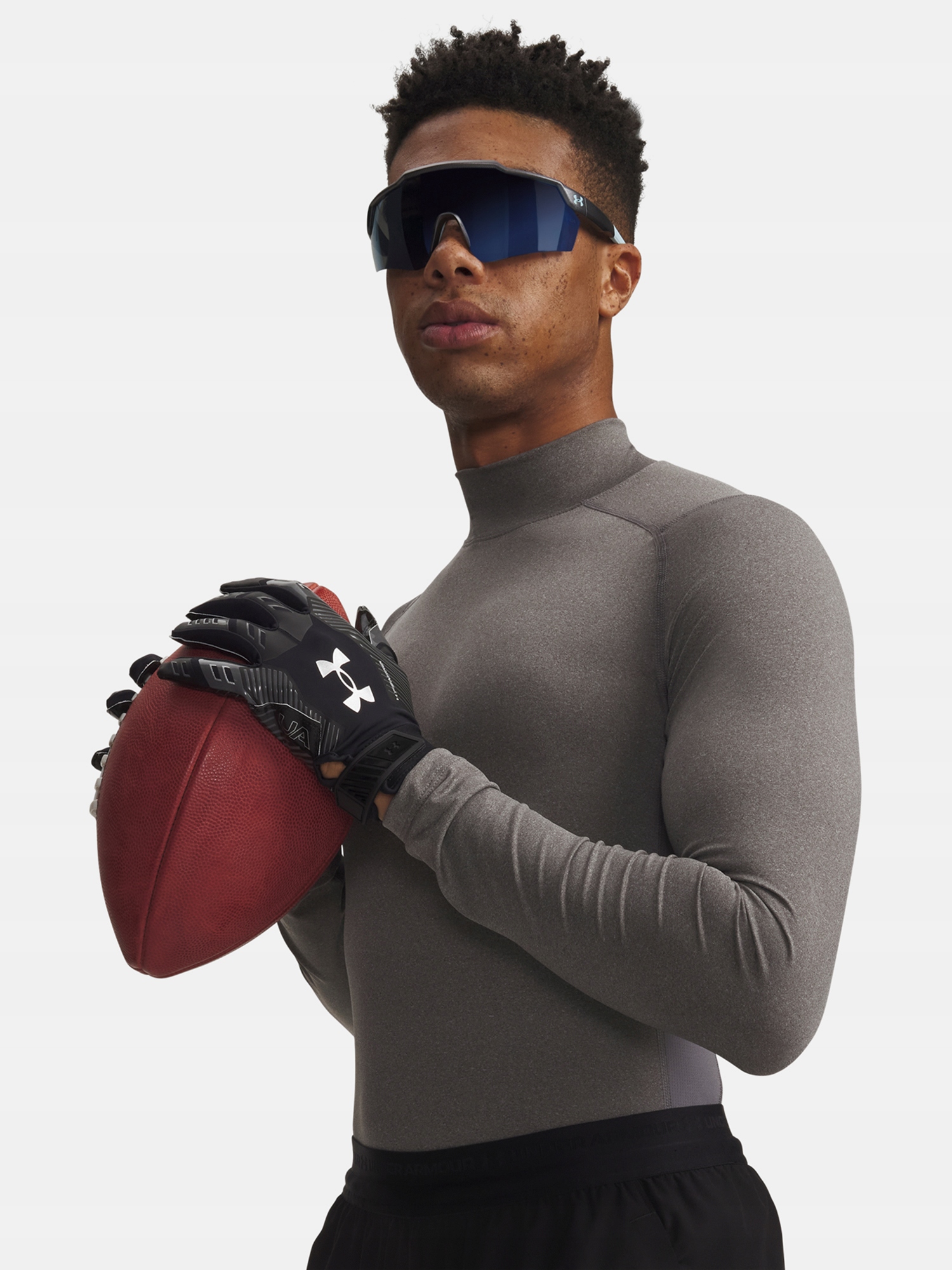 Tričko Hg Armour Comp Mock Ls-gry vel. S