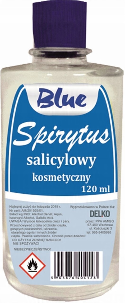 

Blue Spirytus Salicylowy Kosmetyczny 120ML
