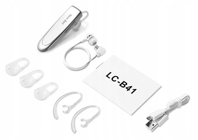 

New Bee Bezprzewodowa Do Ucha Bluetooth Biała