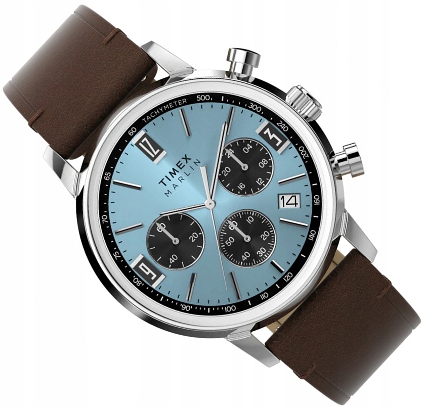 Męski Zegarek Timex TW2Y66600 Marlin Chronograf Tachymeter WR50 Box