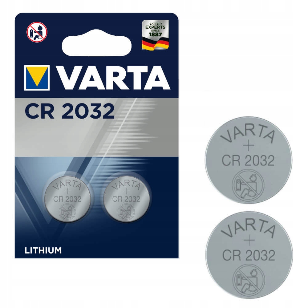 

Bateria litowa guzikowa Cr 2032 3V 6032 Varta 2szt