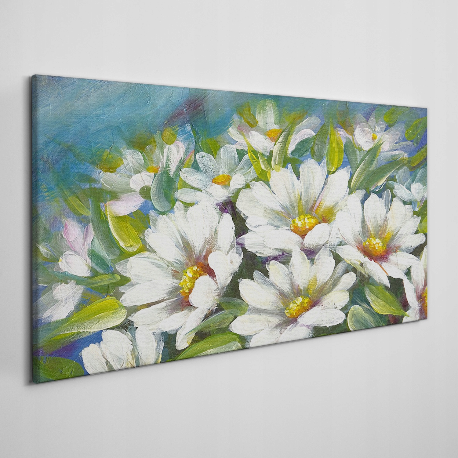 

Obraz na ramie płótno Malowane stokrotki 140x70 cm