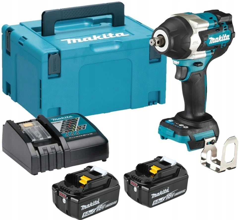 Makita DTW700RTJ Rázový Uťahovák 1/2" 18V 700 Nm