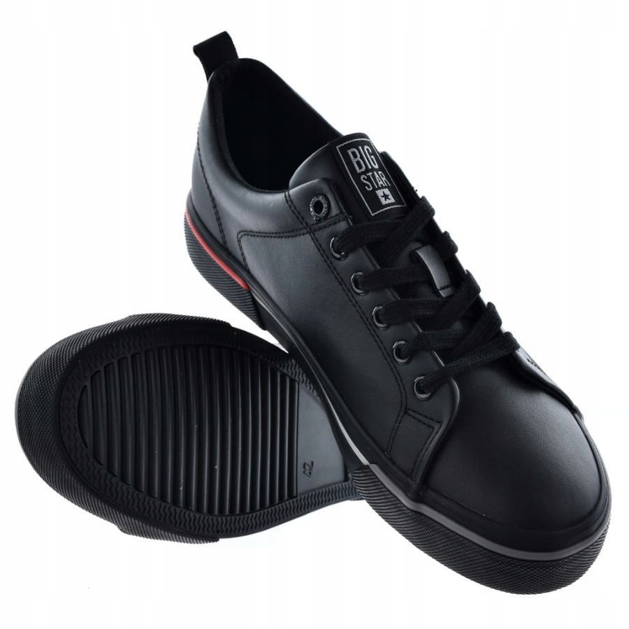 BUTY MĘSKIE BIG STAR TRAMPKI TENISÓWKI SPORTOWE Kolor czarny