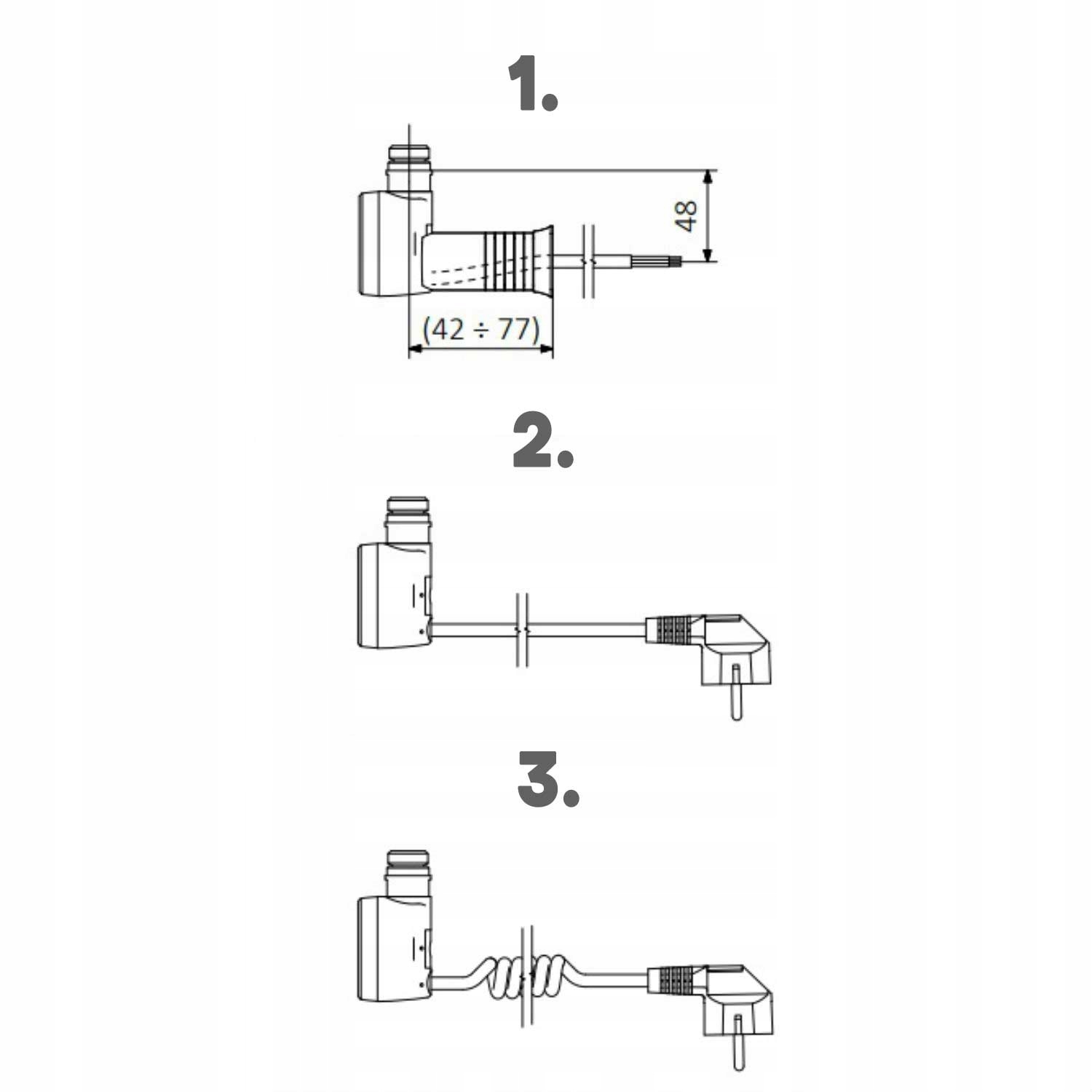srebrna grzałka do grzejnika łazienkowego DRY 400W Kod producenta WEDRY04-FSMA