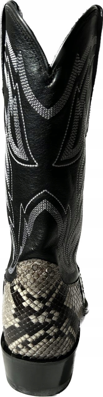 Tecovas Mens The Bryce Black Bone Python Kolekcja The Bryce