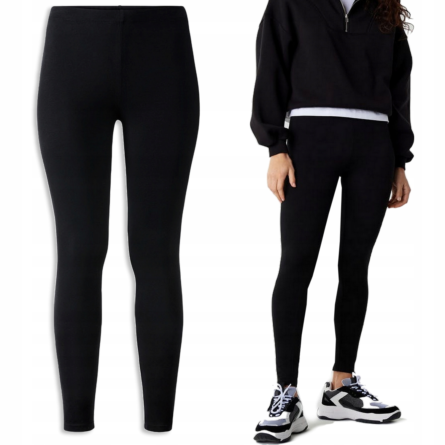 

Getry Legginsy Wysoki Stan Bawełniane #XL Dcz