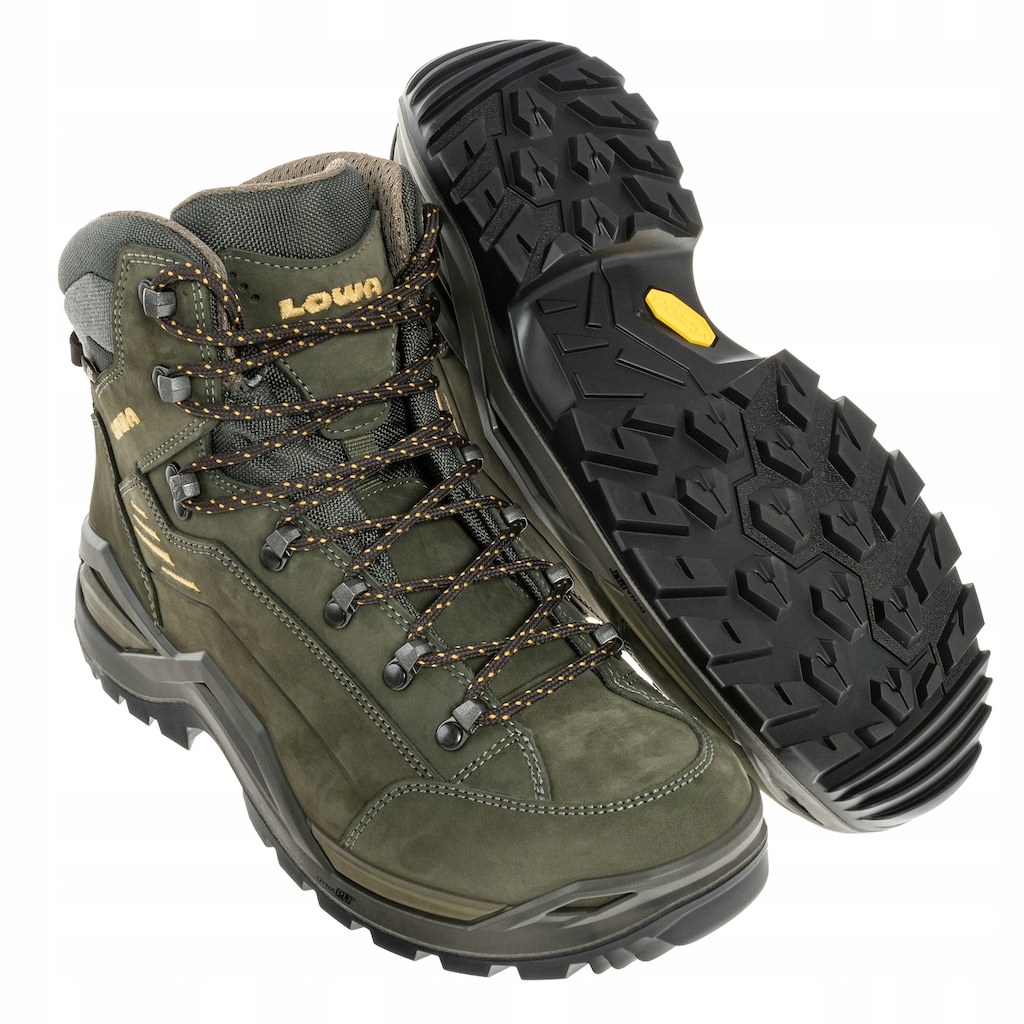 Turistické trekové boty Lowa Renegade Evo Gtx MID Olive/Mustard 42,5