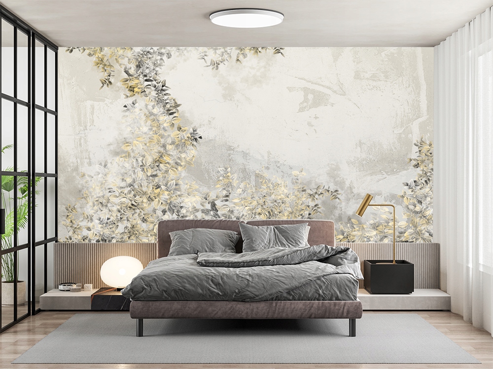 FOTOTAPETA NOWOCZESNA GRAFIKA KWIAT KWIATY LIŚCIE Kod producenta 420250