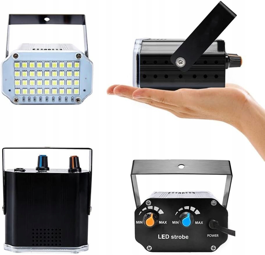 REFLEKTOR SCENICZNY DISCO LED, RGB LAMPY SCENICZNE STROBOSKOPOWE NA IMPREZY Model Światła Dyskotekowe