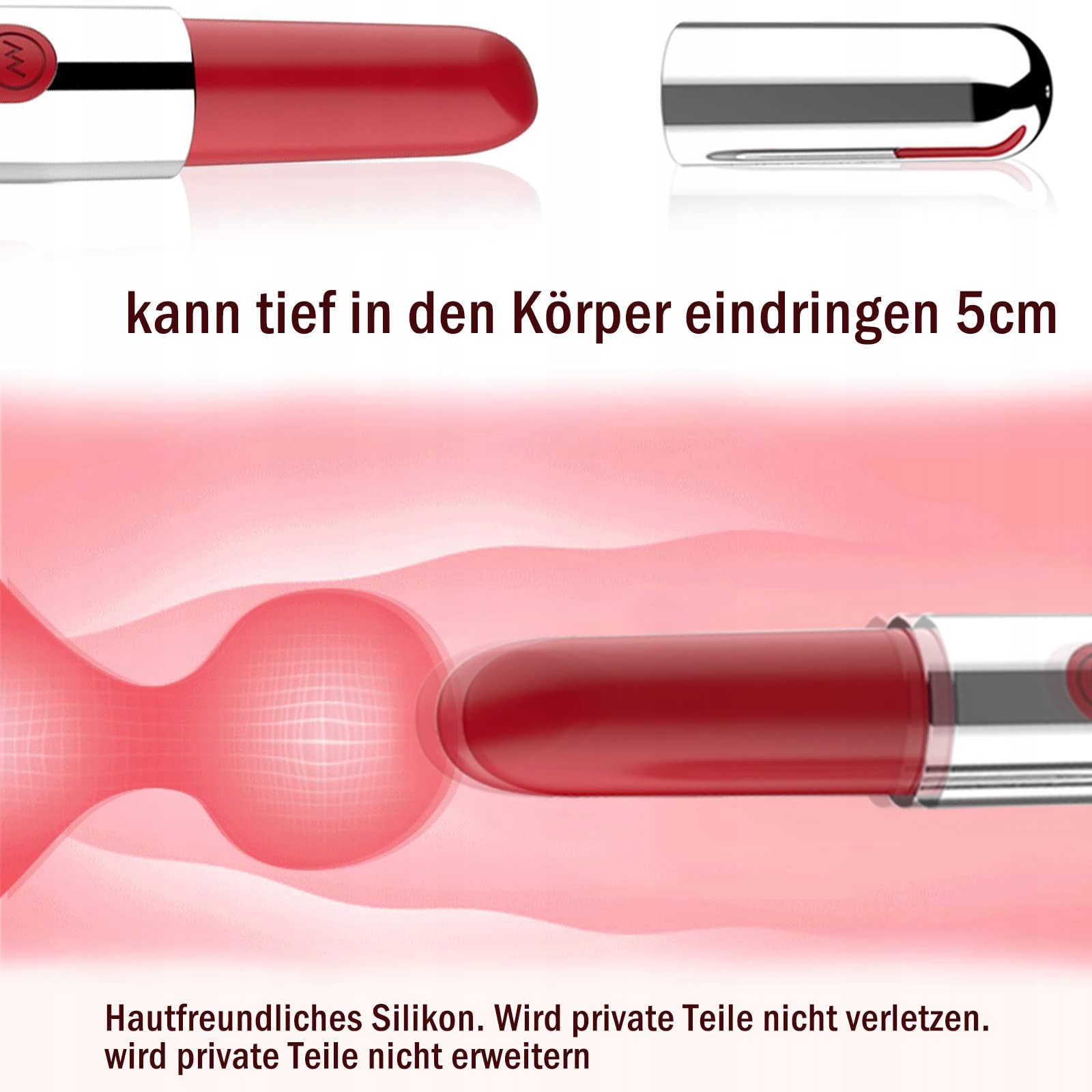 BDSMYEE Mini Wibrator G-Punkt Klitoris Stymulator Dla Kobiet i Par — miniatura 6