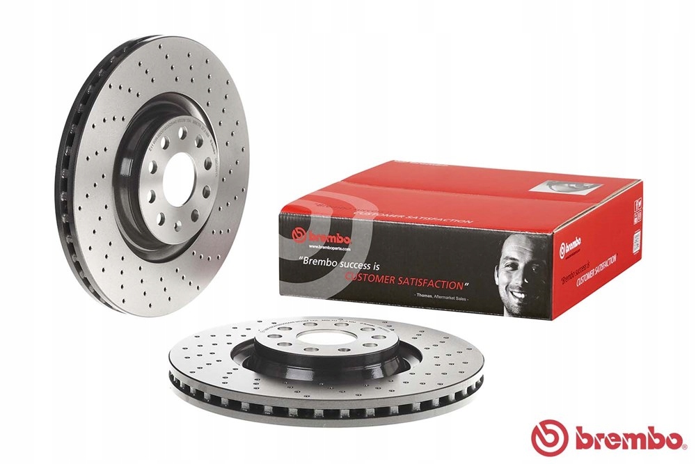 BREMBO XTRA TARCZE PRZÓD VW TIGUAN II 340mm Strona zabudowy przód
