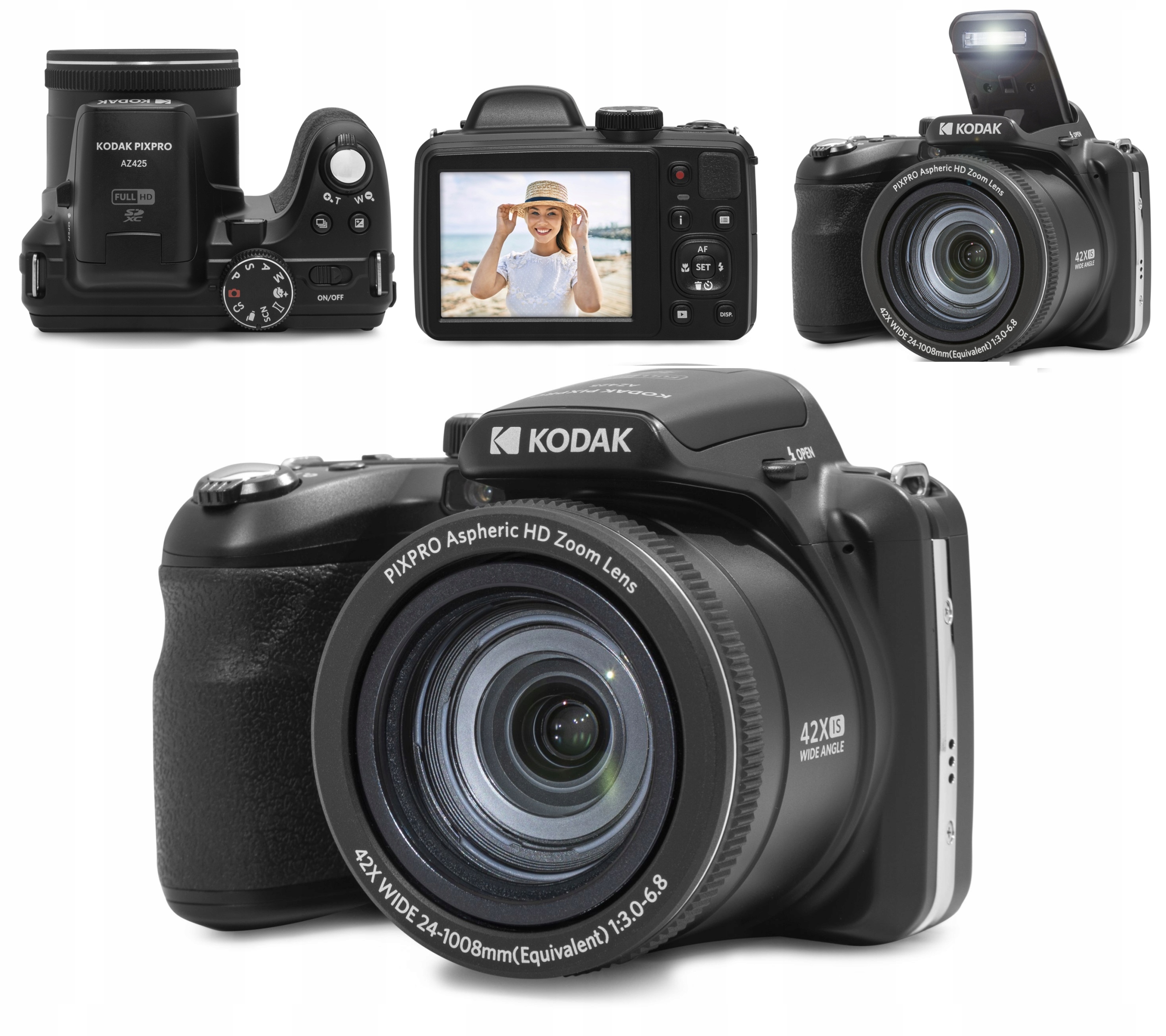 Fotoaparát Kodak PixPro AZ425 24 mm 20MP 42x Optický Zoom Video 1080p LCD 3"