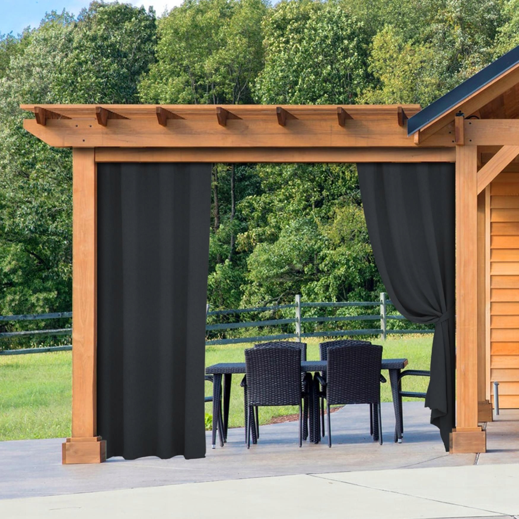 ZASŁONY OGRODOWE 155x200 WODOODPORNE ZASŁONA NA TARAS DO ALTANY TUNEL Producent HomeView