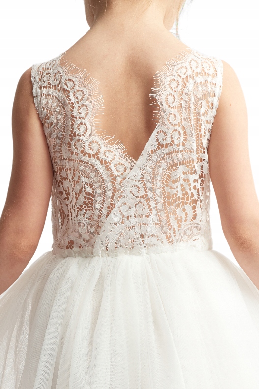 Sukienka dla dziewczynek tiulowa Liv biel, 104 Rozmiar (new) 104 (99 - 104 cm)