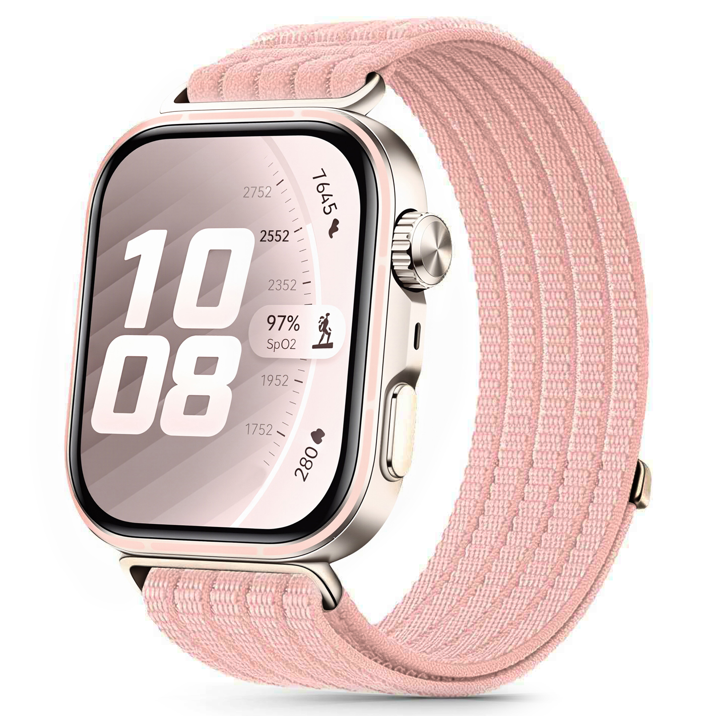 Nylon Huawei Watch Fit 3 4 4 Pro 5 5 Pro Light Pink sportowy pasek