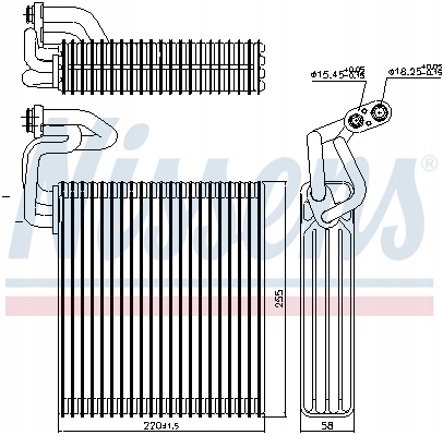 Parowniki klimatyzacji NISSENS 92214 Producent części Nissens