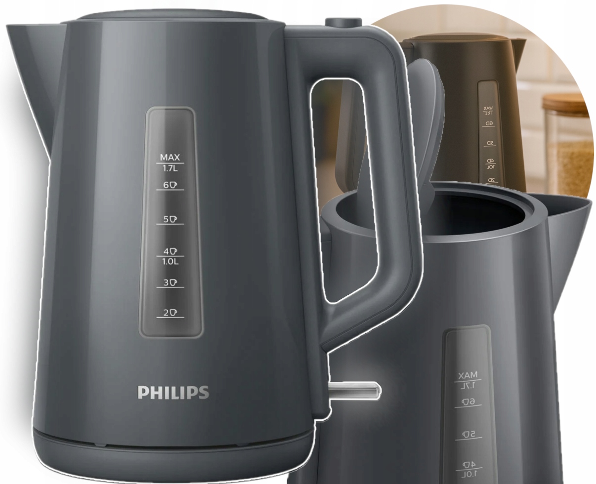 Philips Czajnik Elektryczny HD9318/10 2200 W 1,7 l srebrny/szary