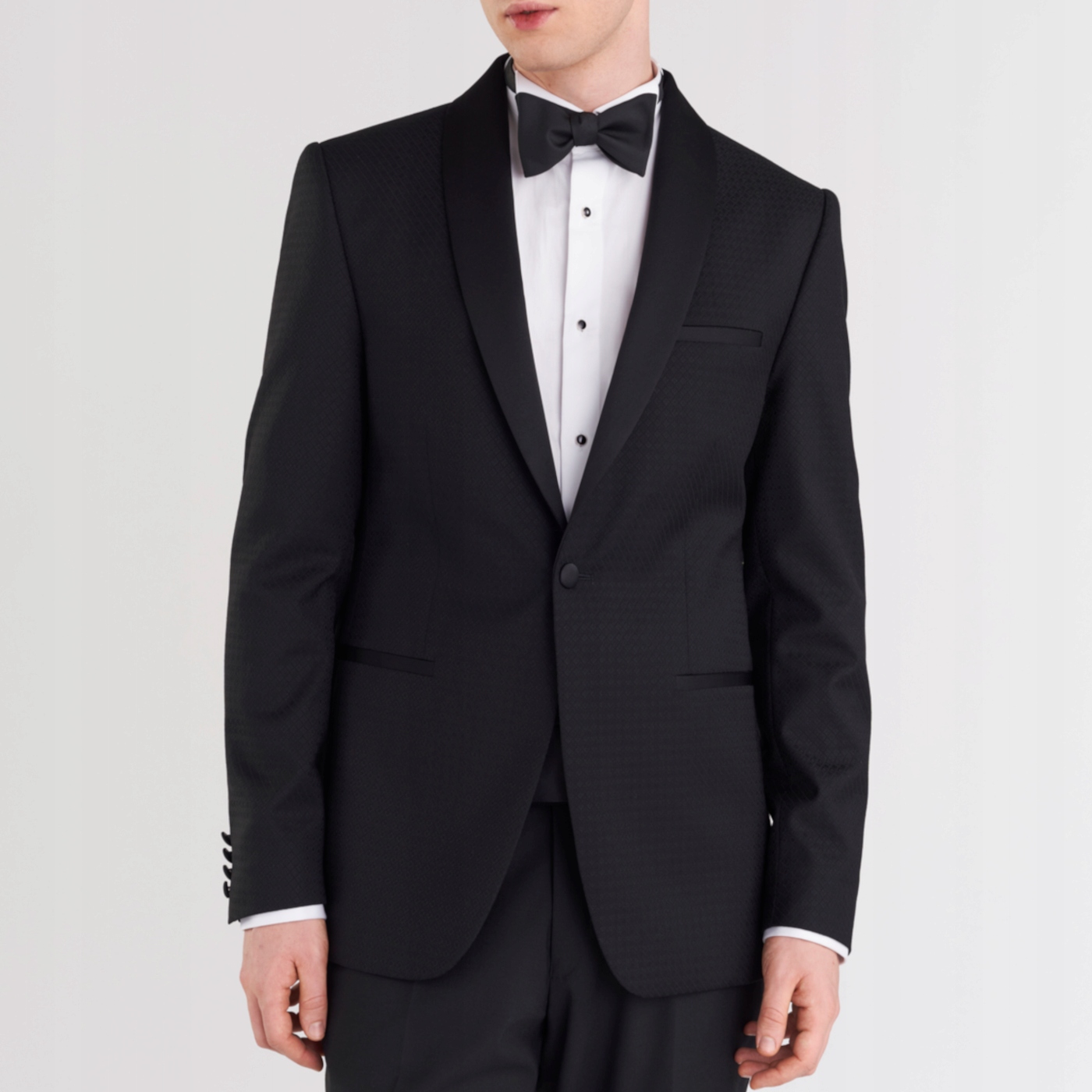 Černá sako bunda ze 100% vlny Pako Lorente 176/54