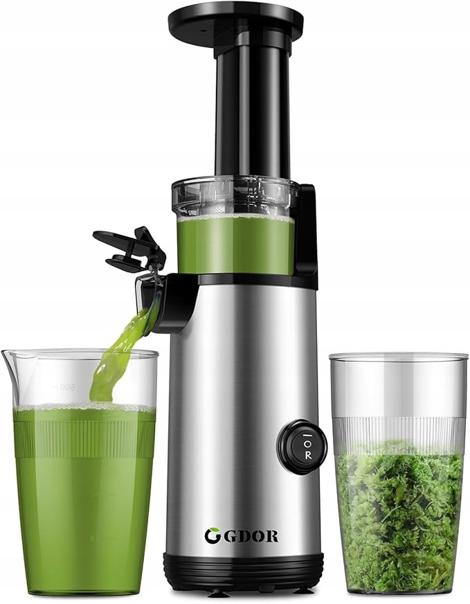 Odšťavňovač Gdor SJ-008 S Vysokou Účinností 600 ML Bez Bpa Stříbrný