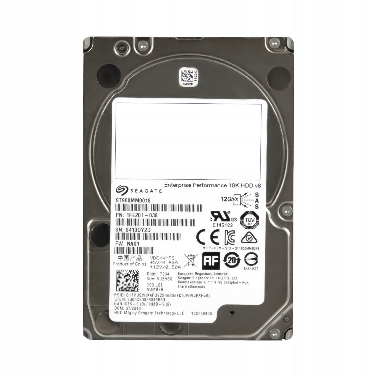 Seagate 900GB 10K 128MB SAS-3 2.5" ST900MM0018