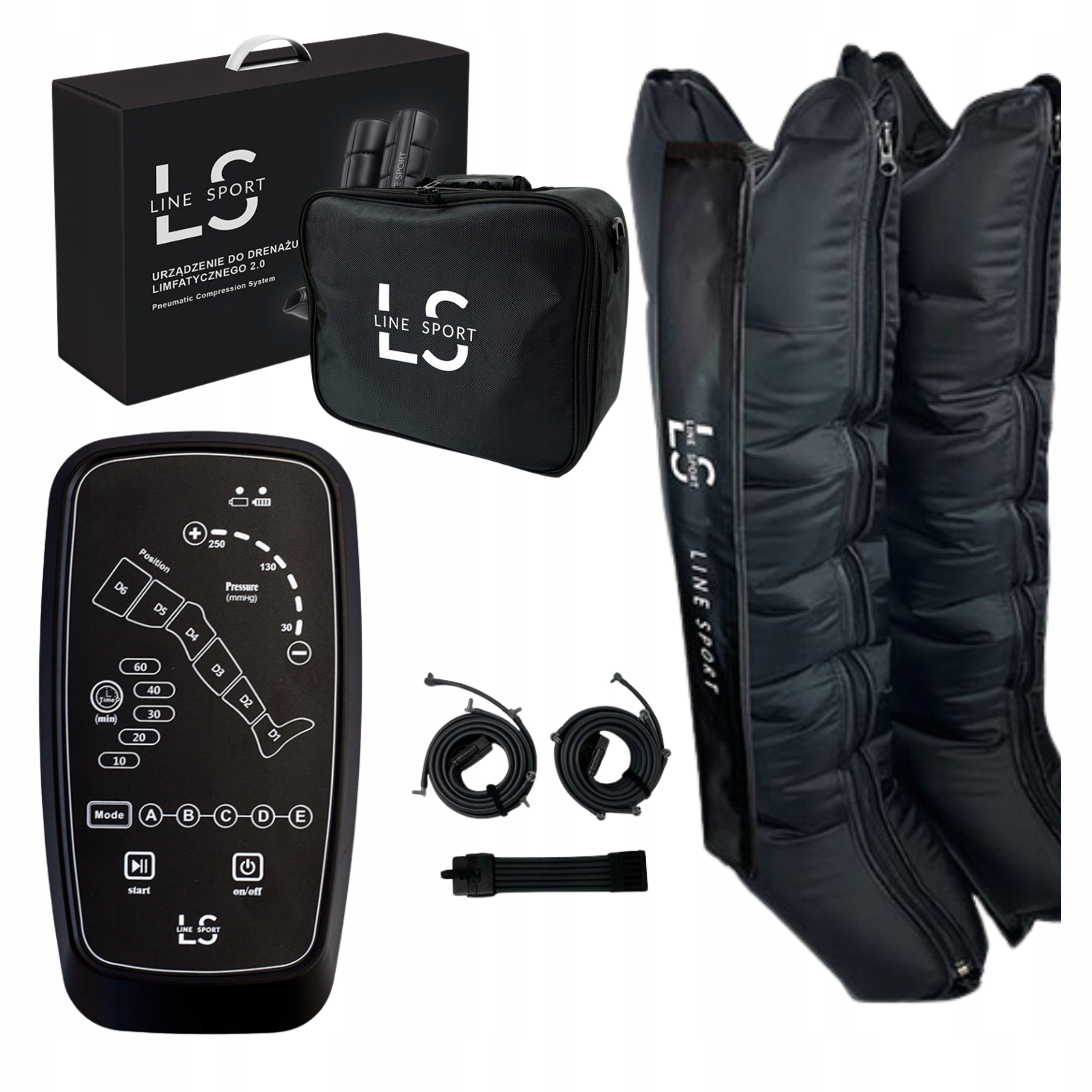 Urządzenie do Drenażu Limfatycznego Line Sport 2.0 5 Trybów Pracy Rozm. L