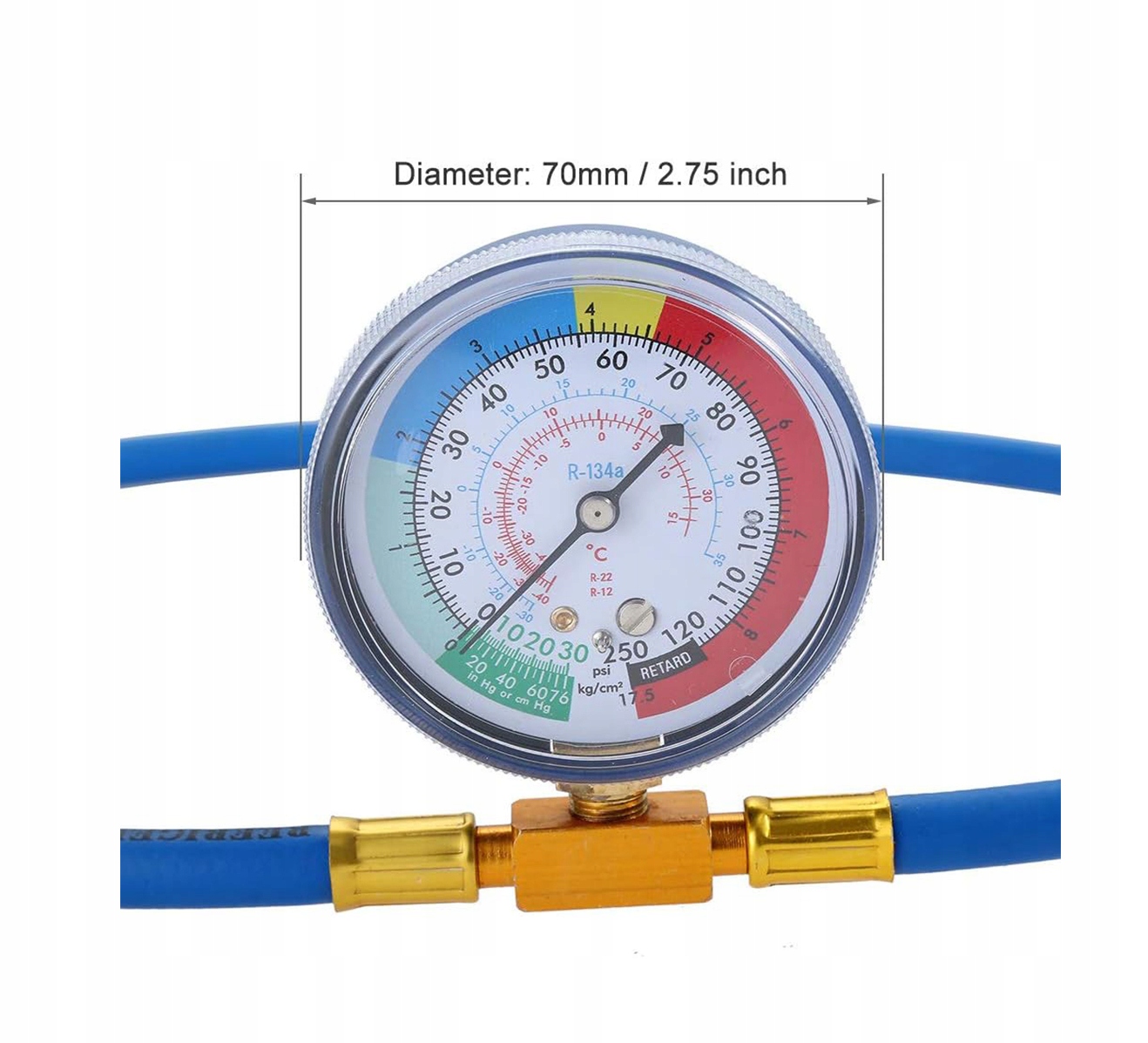 ZESTAW DO NAPEŁNIANIA KLIMATYZACJI R134A Numer katalogowy producenta R134 / R12 Blue + Wężyk