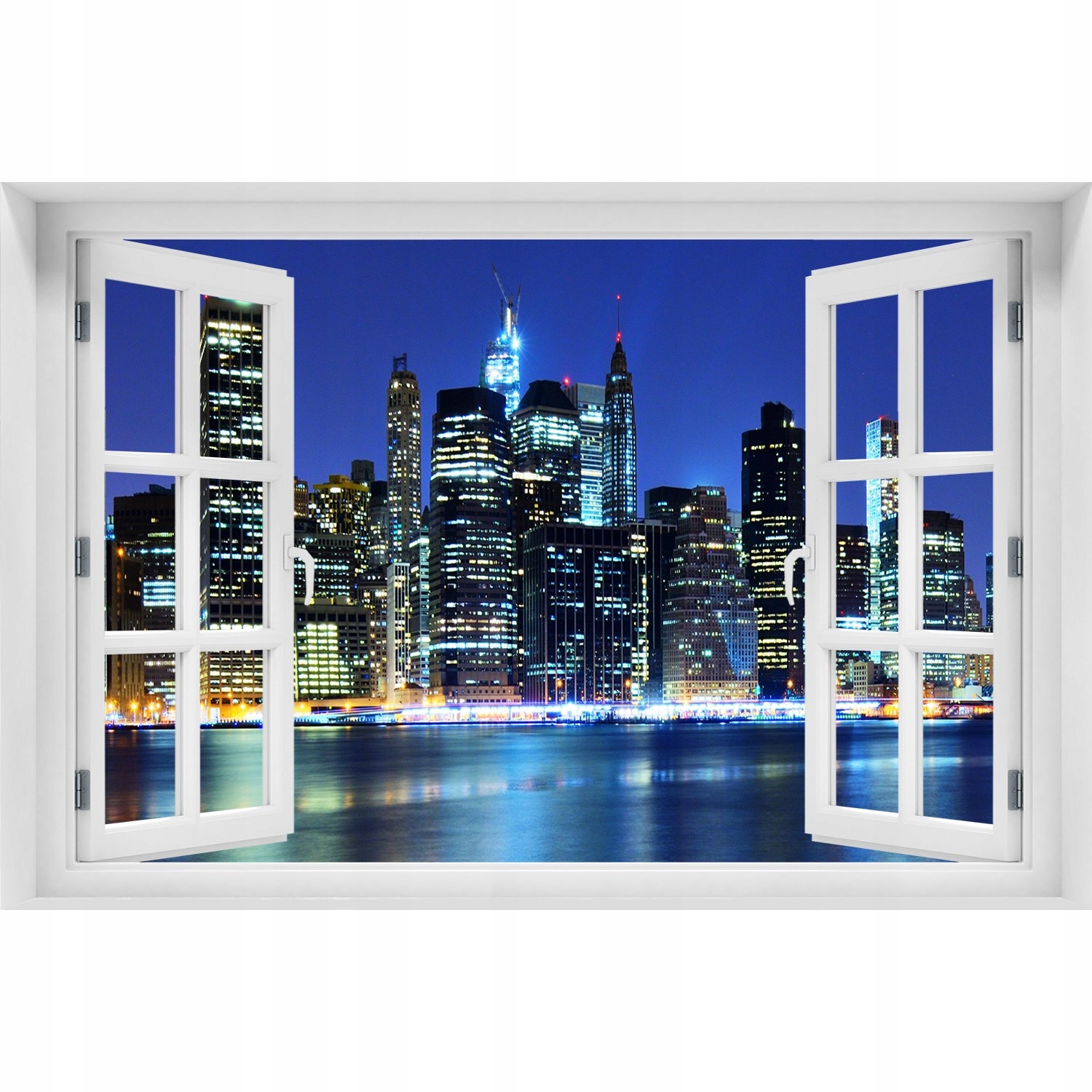 

Naklejka na ścianę 3D Okno Manhattan Nowy Jork