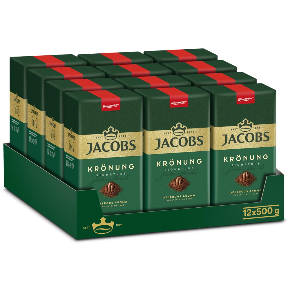 Kawa mielona Jacobs Kronung 12x500g