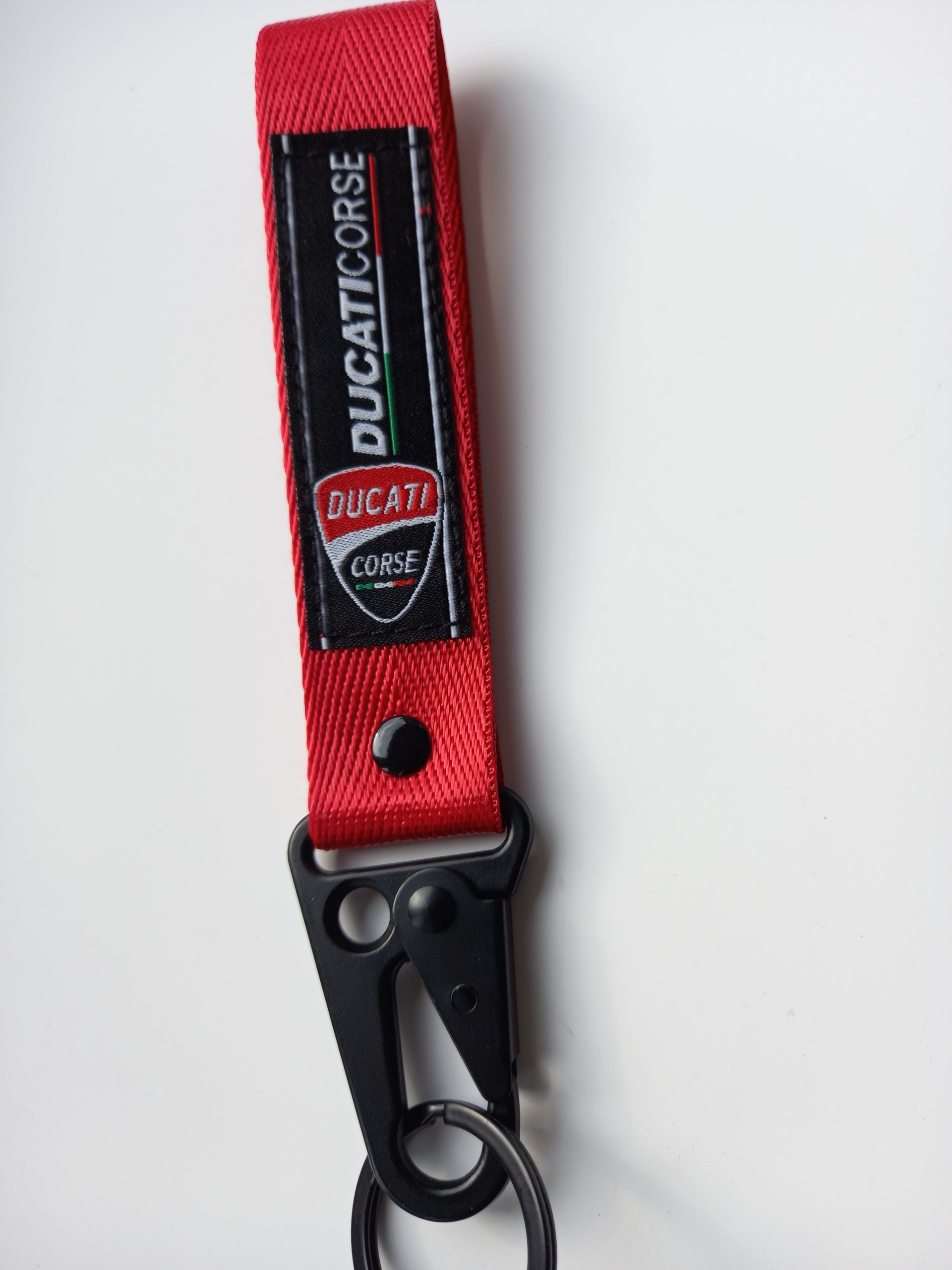 Smycz smyczka brelok motocyklowy DUCATI CORSE red