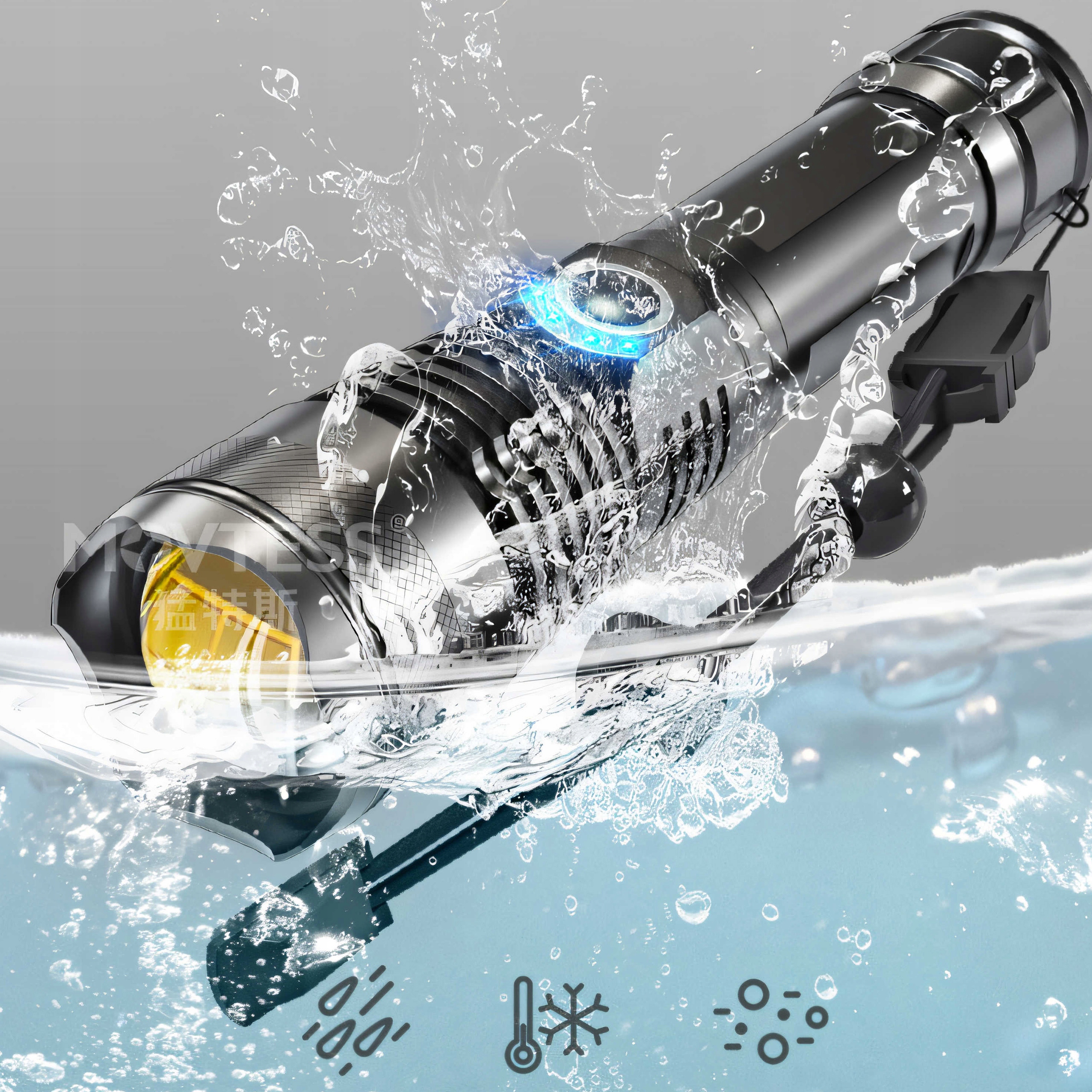 LATARKA TAKTYCZNA WOJSKOWA MOCNA LED ZOOM SZPERACZ Liczba trybów 5