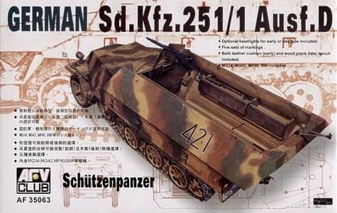 Sd.Kfz. 251/1 Ausf.D Schutzenpanzer 1:35 Afv Club 35063