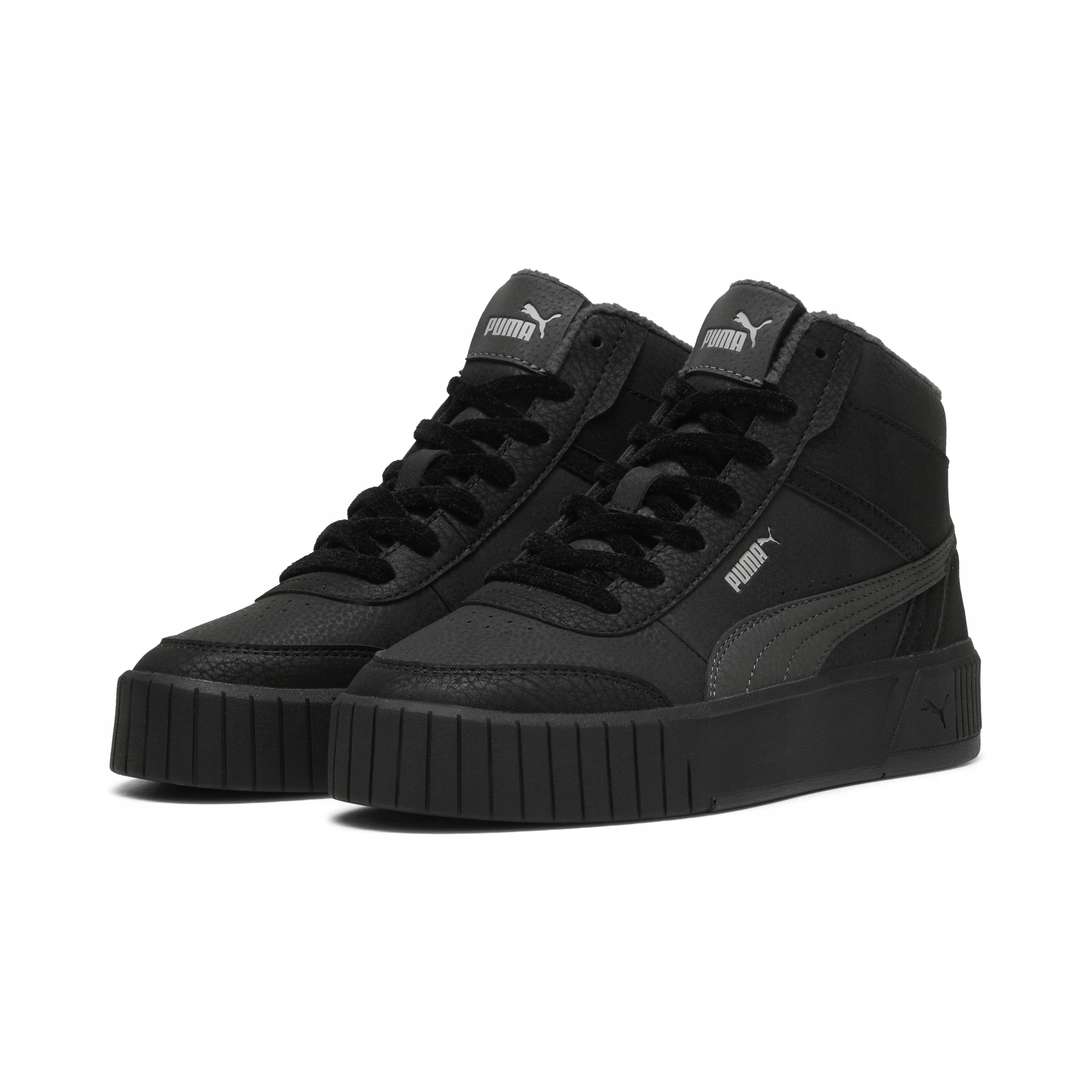 Buty damskie jesienne Puma Carina Mia Mid Wtr 40358403 czarne wysokie 38