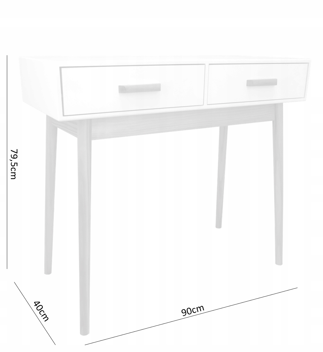 STOLIK KONSOLA SZUFLADY MAKIJAŻ DO SYPIALNI BIAŁA Kod producenta COU8170