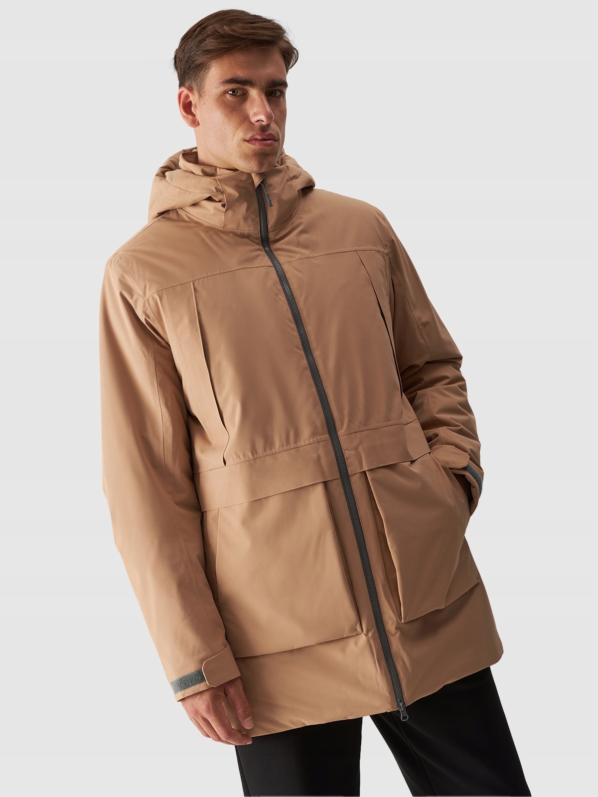 4F Pánská treková bunda Béžová 3XL