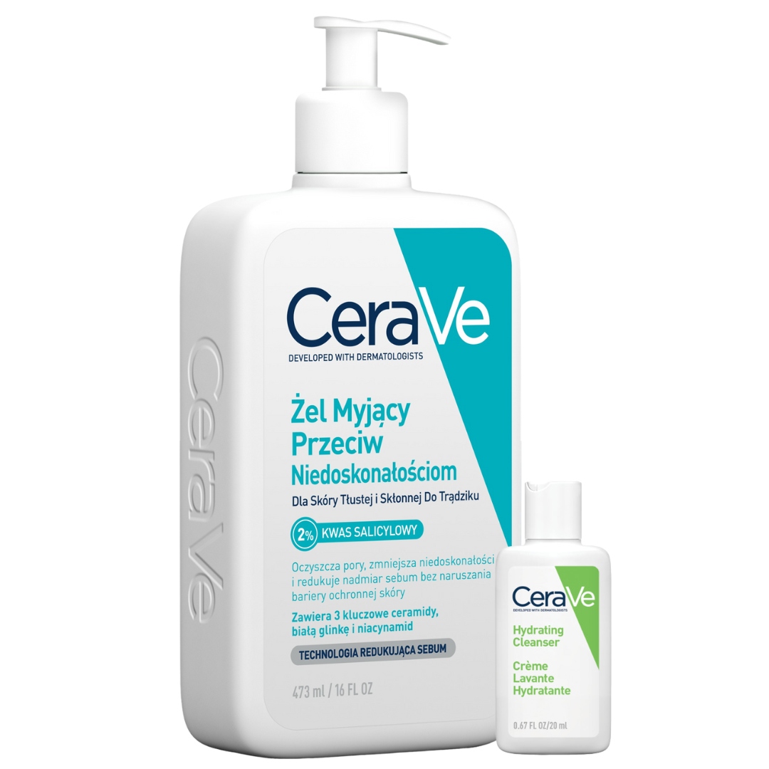 CeraVe Żel Myjący Przeciw Niedoskonałościom, Skóra Tłusta 473ml