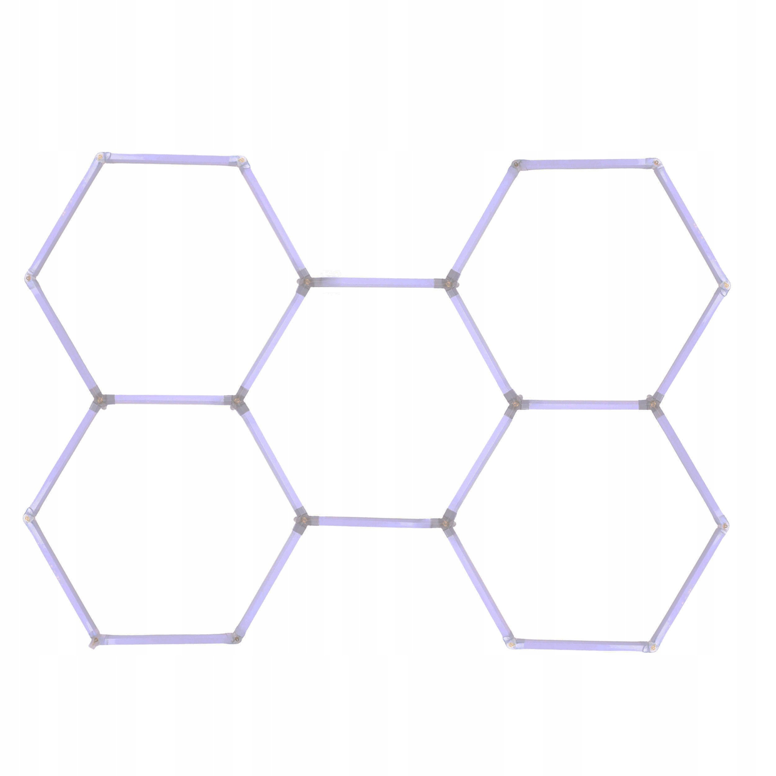 Einparts Automotive Hexagon Panel Led Lampa Do Garáže Servisu Rgb 243X166 CM