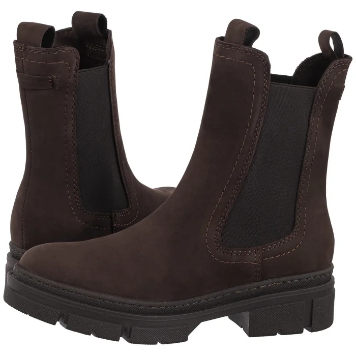 Dámské boty Tamaris Hnědé 1-25901-41 Mocca Nubuc Brown