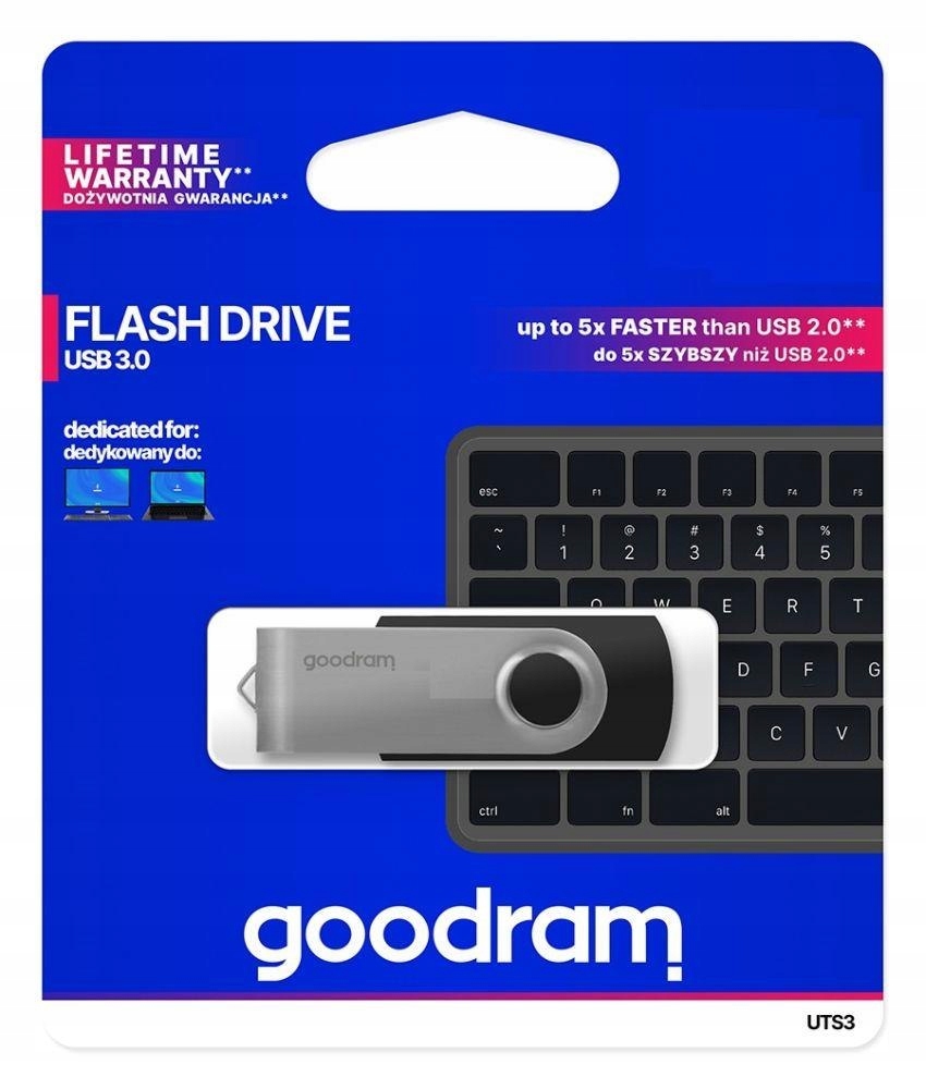 Goodram Pendrive Goodram UTS3 64GB Usb 3.0 Black