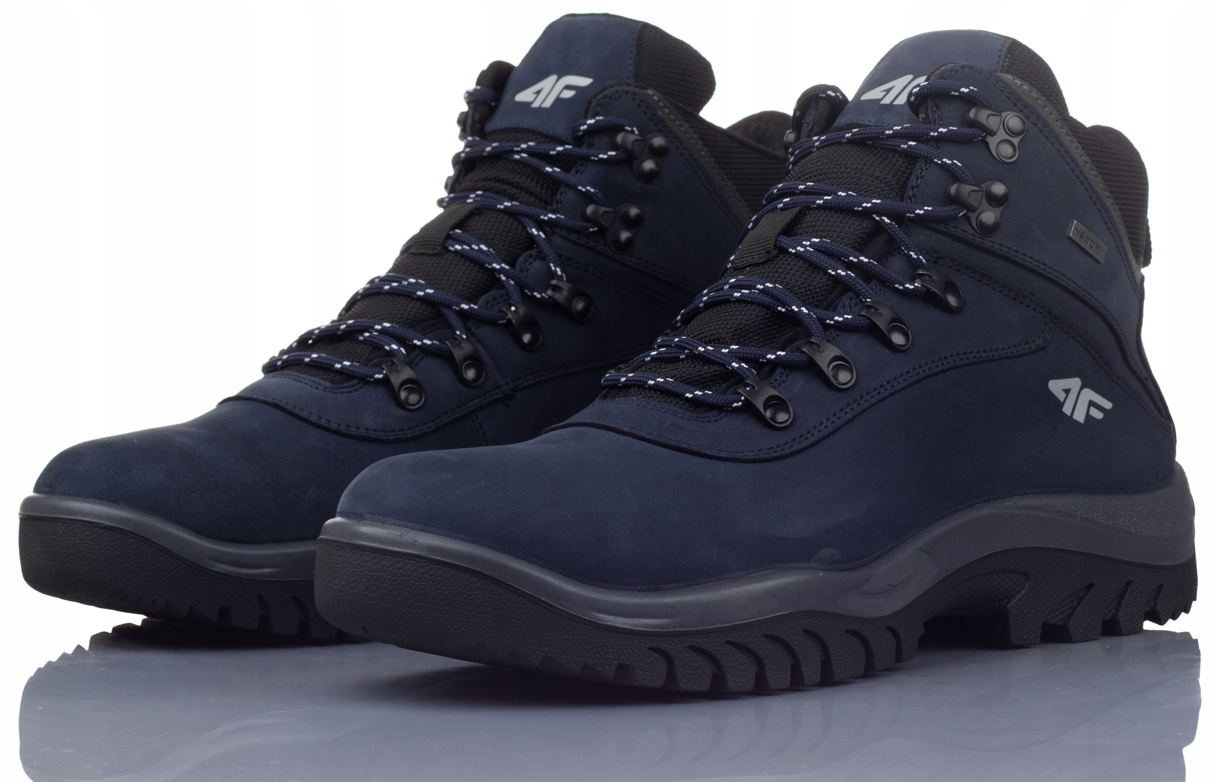 Buty 4F Trekkingowe Skórzane Nieprzemakalne Z Membraną OBMH205 31S-40