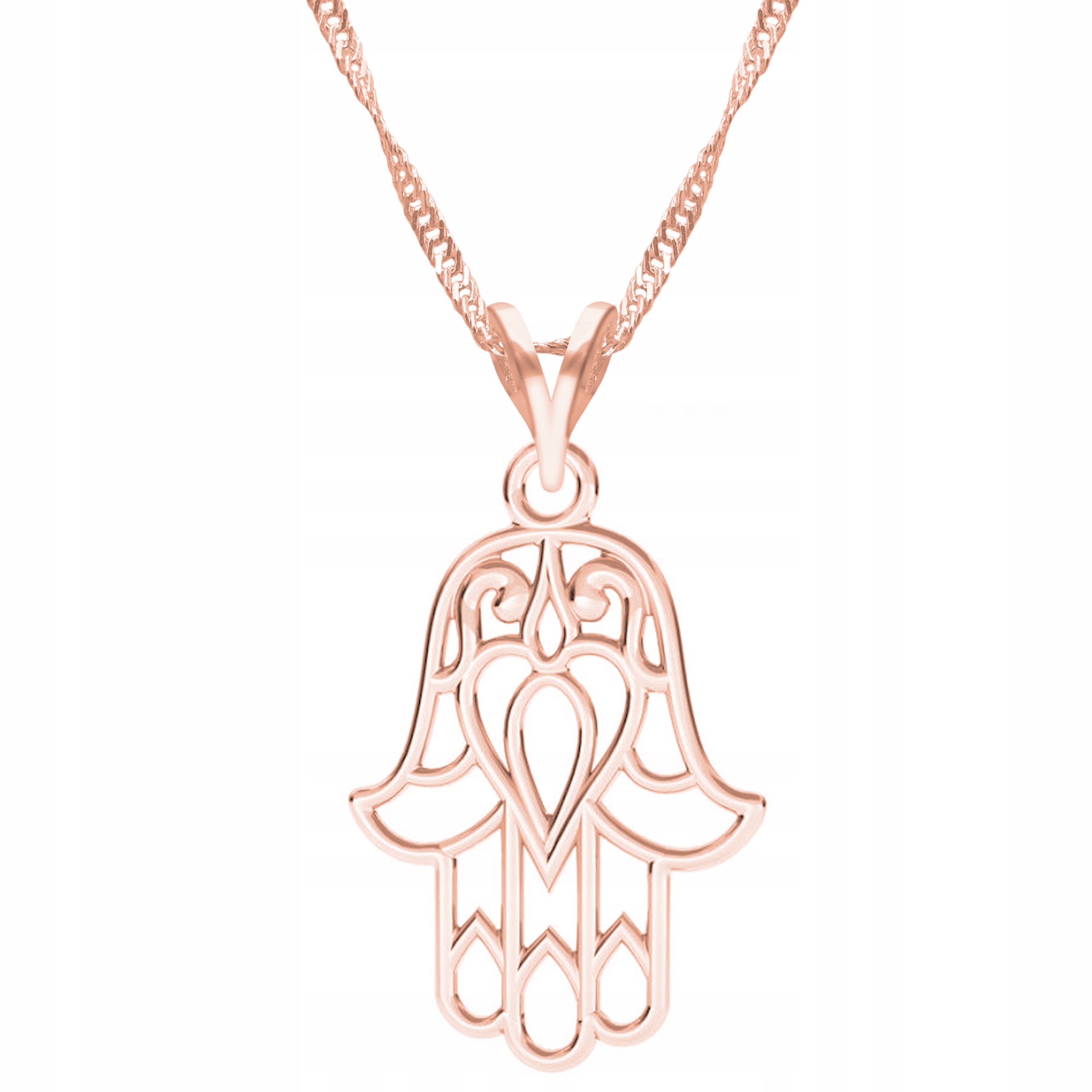 Řetízek zlatý náhrdelník 925 Ruka Prozřetelnosti