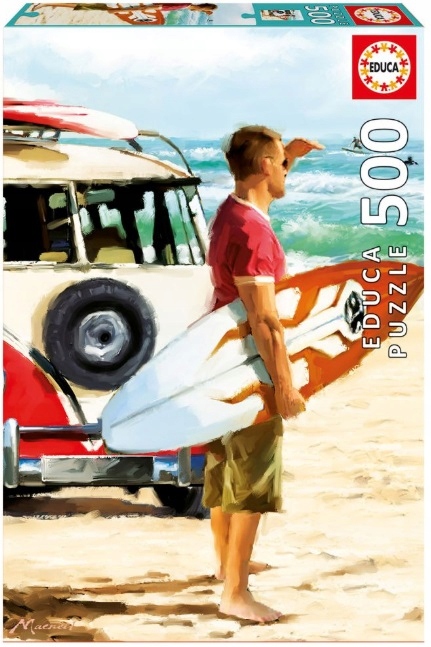 

Educa Puzzle 500 Surfer serfer klej Wakacje