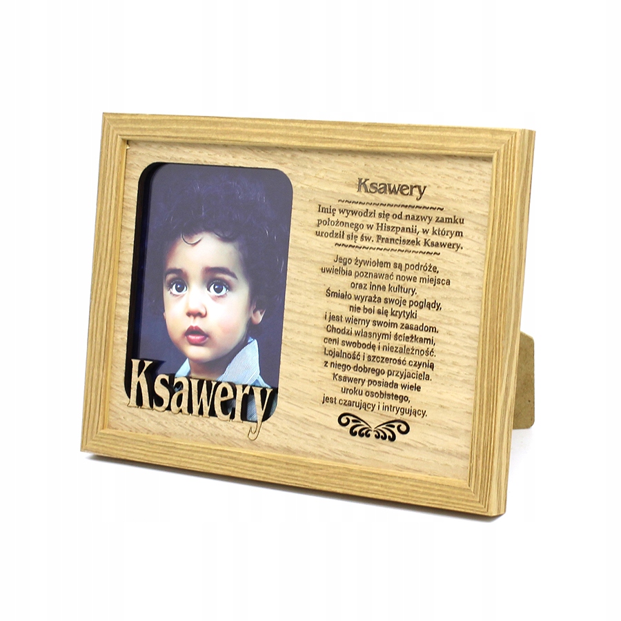

Ramka na Zdjęcie 9x13 z Imieniem Ksawery