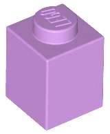 

Lego 3005 Klocek 1x1 lawendowy średni Nowy (1g)