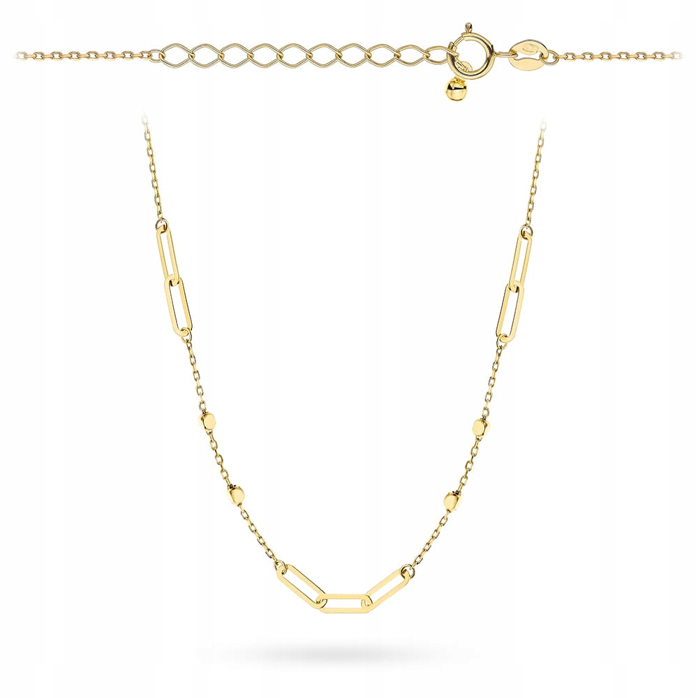 Náhrdelník ze zlata 585 články a kostičky, jedinečný dárek pro maminku