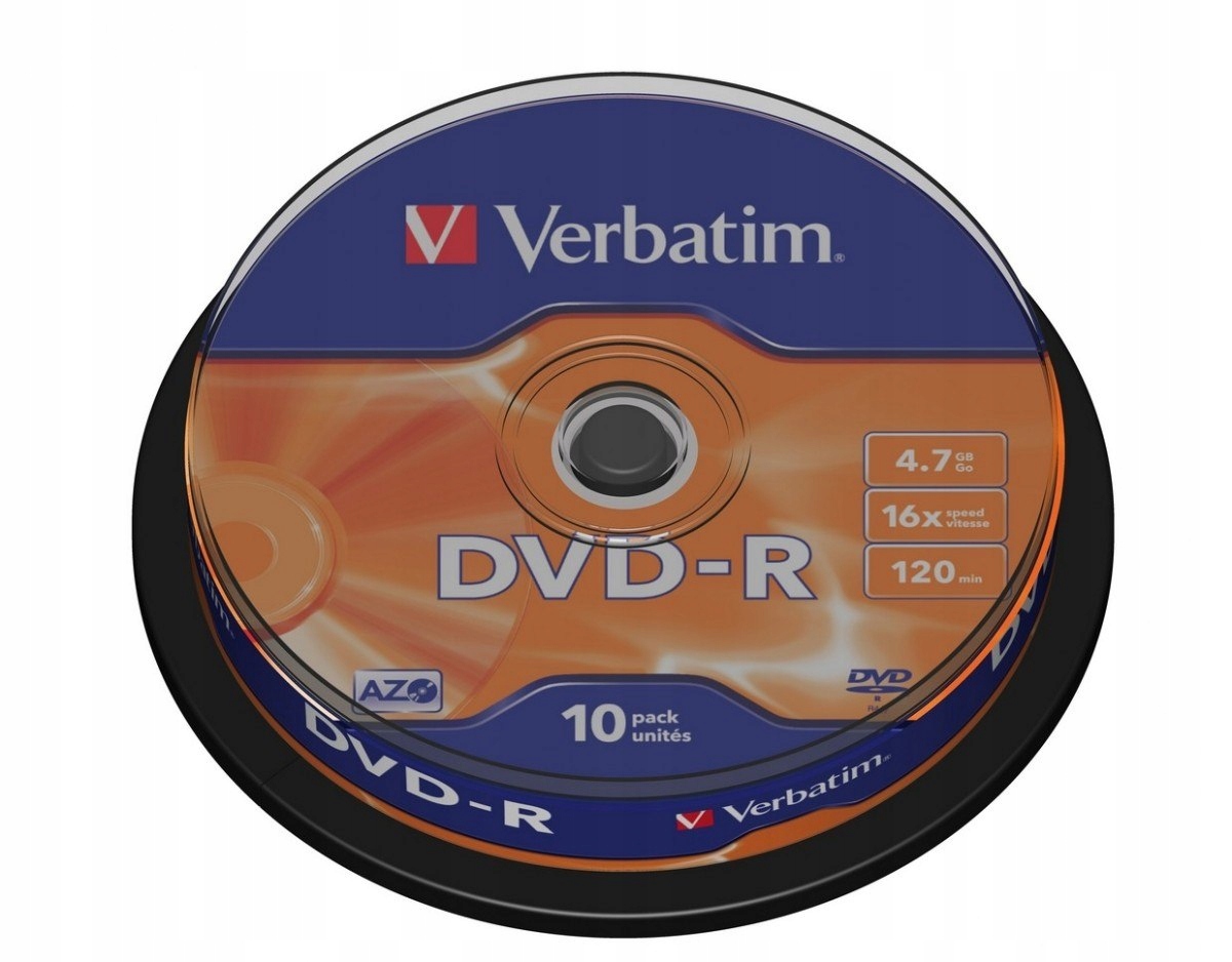 Verbatim Dvd-r 16x 4.7GB 10P Cb 43523