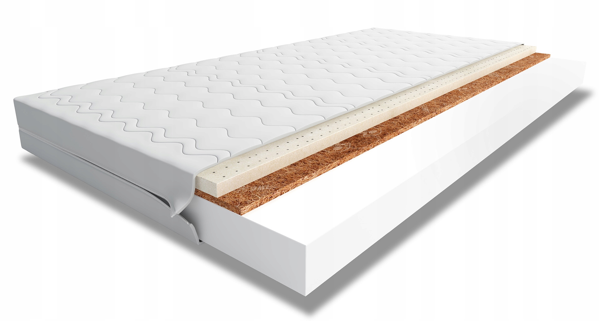 Matrace do postele Spania pěnová s kokosem latexem Suvijo 80x180 1-místná