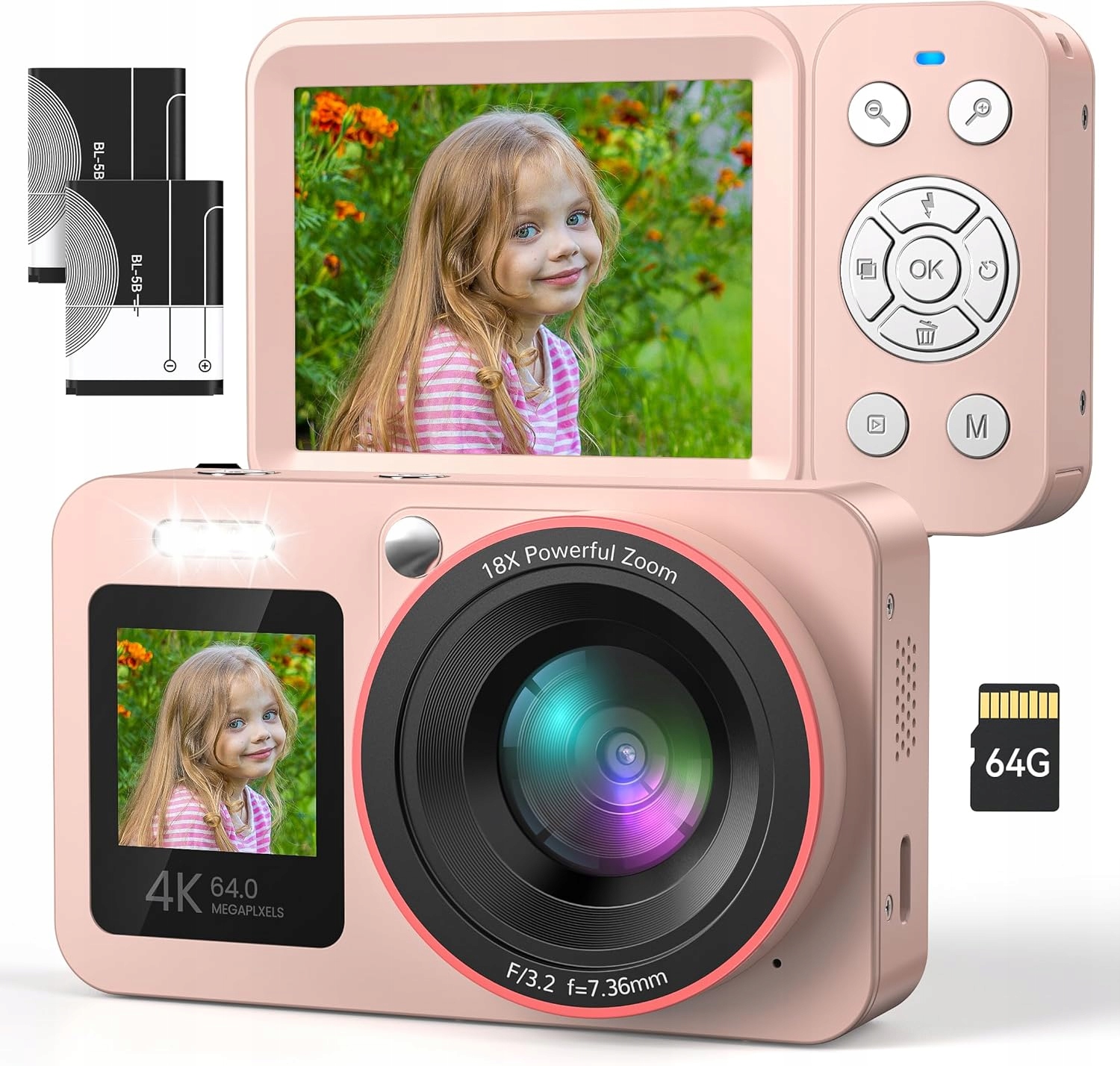 Digitální Kompaktní Fotoaparát Vxk Fotografická Kamera 18X Zoom