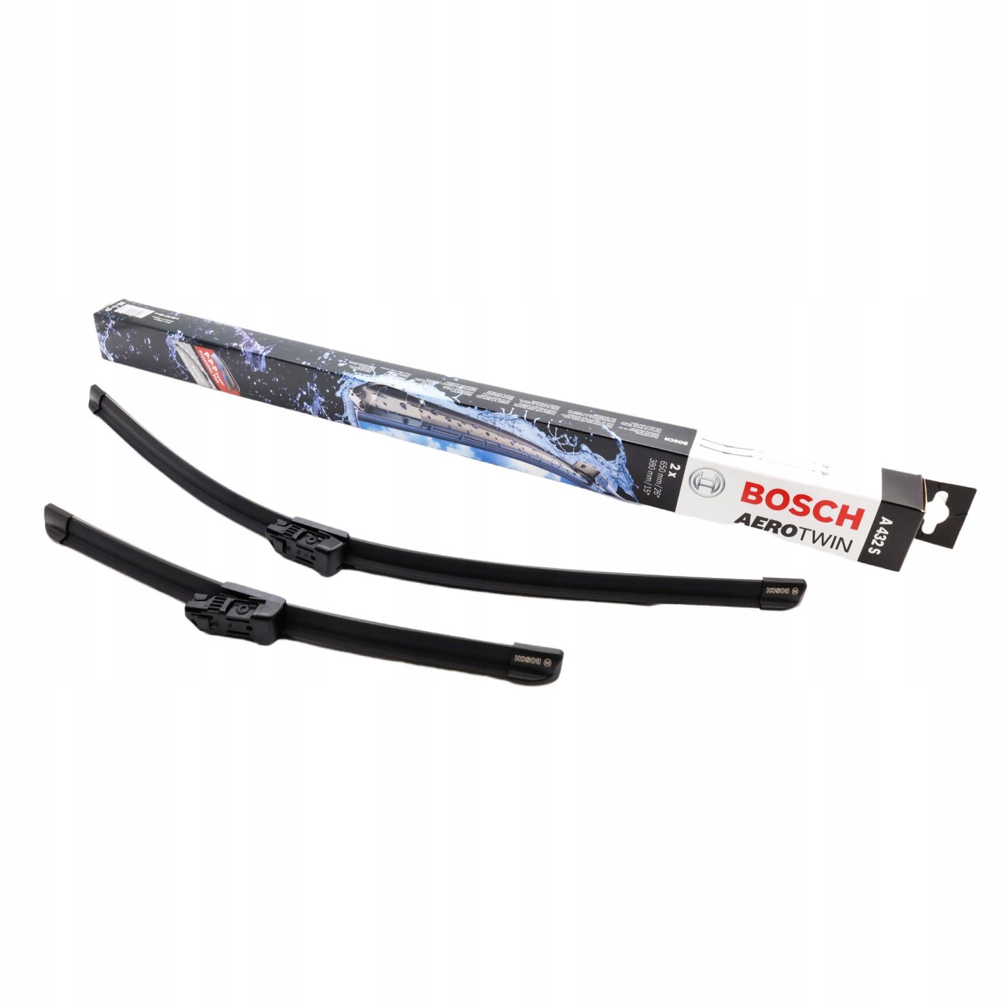 

Wycieraczki Bosch Przód 650/380mm AeroTwin A432S