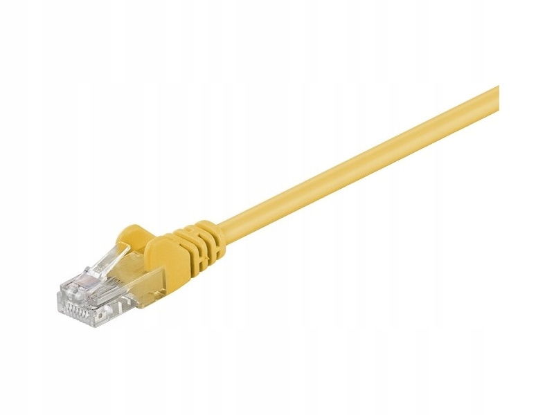 Goobay CAT 5-300 UTP Yellow 3m kabel sieciowy Żółty